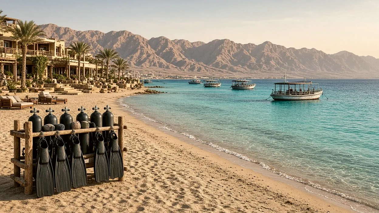 Beachfront hotel with a sandy entry into the sea